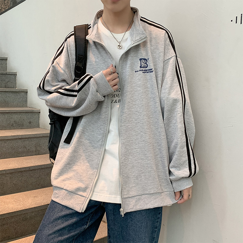 开衫卫衣男潮牌ins运动外套韩版潮流秋季情侣上衣服JK02007-P45,男装卫衣,星座308B-1