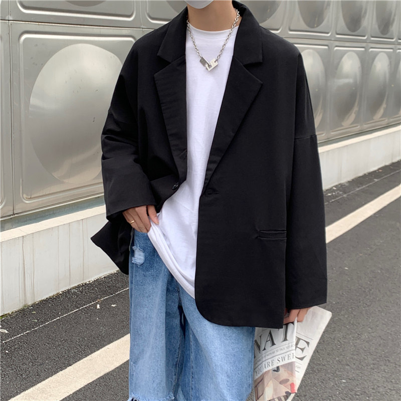 休闲西装外套男韩版宽松秋季男装小西服套装炸街dk制服XZ332-P50,男装西服,星座308B-1