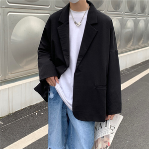 休闲西装外套男韩版宽松秋季男装小西服套装炸街dk制服XZ332-P50图片