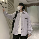 条纹长袖衬衫2023春季新款潮流休闲宽松百搭衬衣外套CS0303-P35，男装衬衫，星座308B-1
