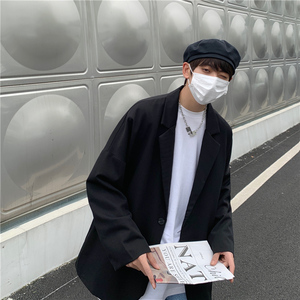 休闲西装外套男韩版宽松秋季男装小西服套装炸街dk制服XZ332-P50图片
