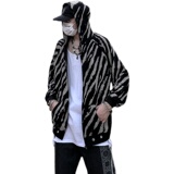 高街潮牌扎染开衫卫衣男嘻哈oversize情侣连帽外套ins潮JK006-P45，男装夹克，星座308B-1