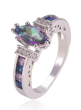 臻荣速卖通热卖马眼紫水晶戒指