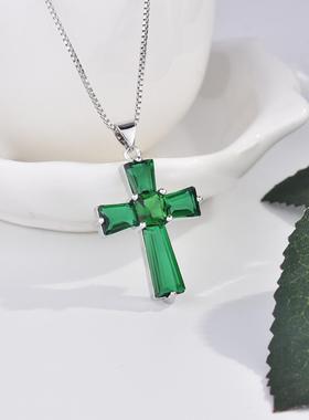 臻荣欧美彩宝女士饰品十字架