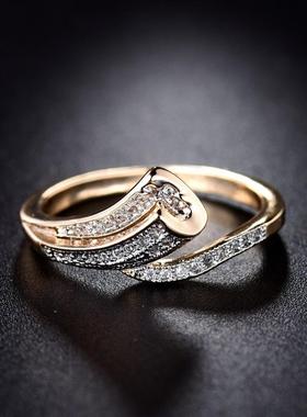 臻荣ebay热卖新款镀18k黄金镶钻