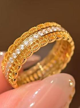 新中式国风丝财万两铜钱戒指轻奢