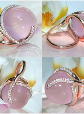 臻荣ebay新款热卖粉水晶月光石