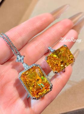 高级感雷迪恩香水瓶吊坠项链镶嵌