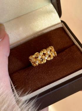 vintage中古风繁花似锦镂空