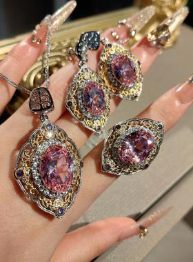 意大利宫廷风双色金镂空工艺镶嵌