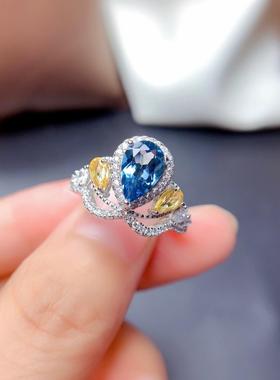 引流福利彩宝开口戒指仿真天然