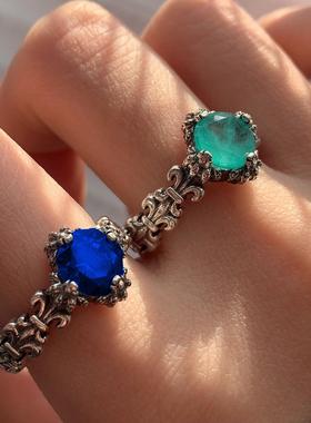 复古做旧工艺克克莫兰迪蓝薄荷绿