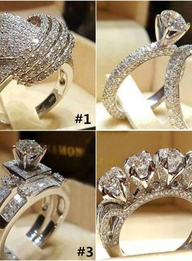 臻荣wish热卖创意仿真锆石订婚