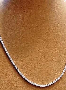 高定满钻仿真钻石项链万能链毛衣