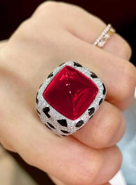 皇家蓝宝石霸气逼人红钻豹子