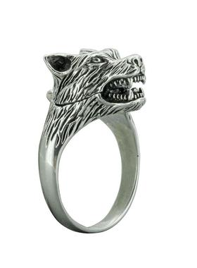 臻荣wish新款创意狼头戒指欧美
