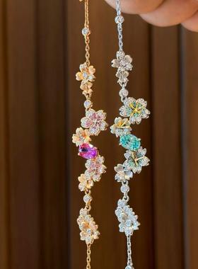 中古vintage轻奢高级感拉丝繁花