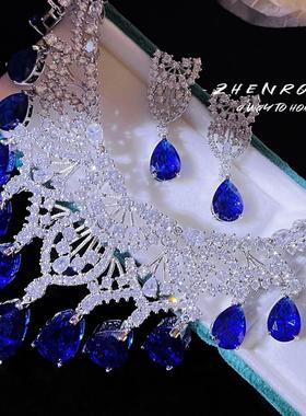 HW大牌同款重工奢华满钻水滴皇家