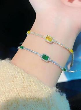 百搭ins风甜美轻奢精致祖母绿