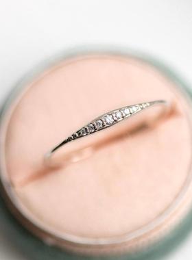 臻荣wish热卖镶钻小女戒尾戒欧美