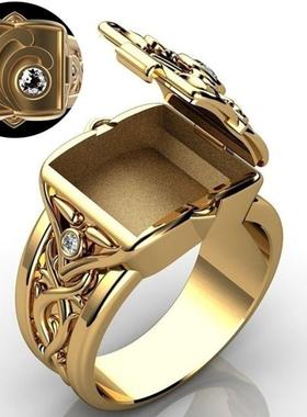 臻荣wish爆款嘻哈朋克镀18K黄金