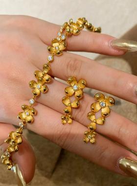 轻奢气质东方美学桂花手链新中式