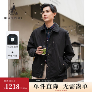复古工装 2025秋冬男士 BEANPOLE滨波 风翻领轻暖夹克外套 新品