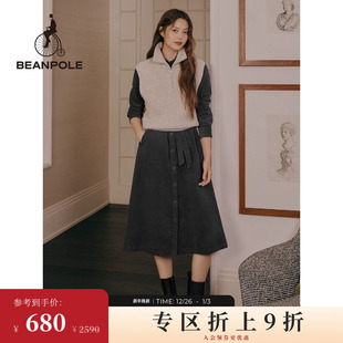 衬衫 子系带连衣裙长袖 裙 女士英伦风格 BEANPOLE滨波