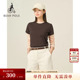 舒适日常圆领短袖 纯色T恤 夏季 女士休闲修身 新品 BEANPOLE滨波