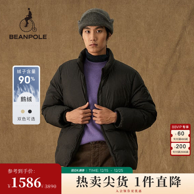 滨波简约立领鹅绒羽绒服