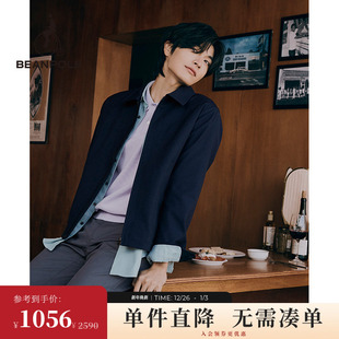 通勤户外休闲风日常上班夹克外套 简约干练长袖 BEANPOLE滨波 男士