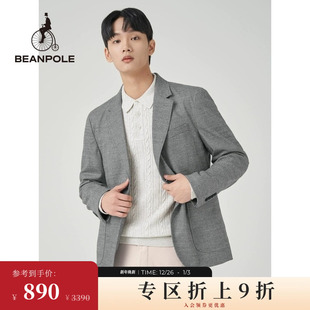 单西 商务休闲后中开衩千鸟格西装 BEANPOLE滨波 男士