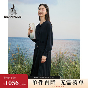 BEANPOLE滨波 女士气质淑女风休闲简约内搭针织圆领小香风连衣裙