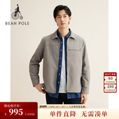 商务厅局风通勤日常多色休闲衬衫 BEANPOLE滨波春季 男士 型夹克外套