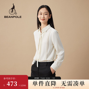 衬衫 BEANPOLE滨波 女士米白色淑女可爱通勤长袖