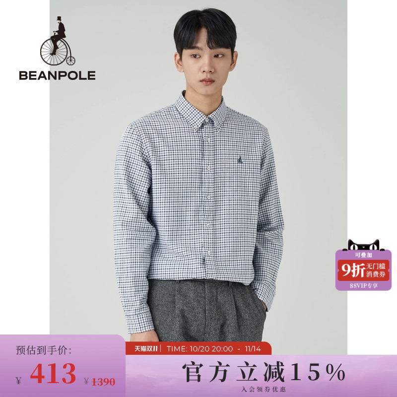 滨波长袖beanpole衬衫