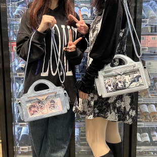 神明不坠原创【甜酷小吐司】痛包透明斜挎亚文化y2k女包日常百搭