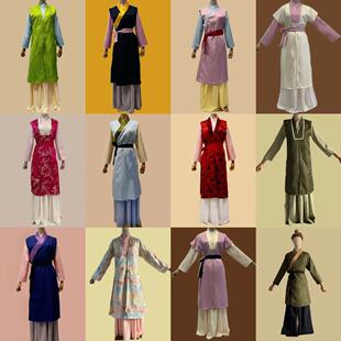 红楼梦丫鬟晴雯同款袭人课本剧嬷嬷姨妈紫鹃小厮角色扮演出戏曲服