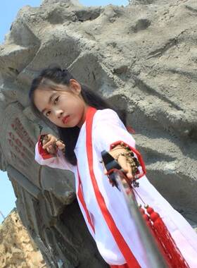 一方阁 儿童紫霞仙子衣服cosplay服古装侠客仙女大话西游同款汉服