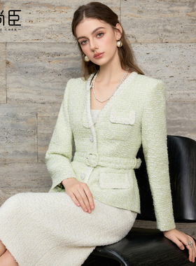 艾尚臣优雅风小香风套装女韩系贵气千金秋冬收腰显瘦套装优雅气质
