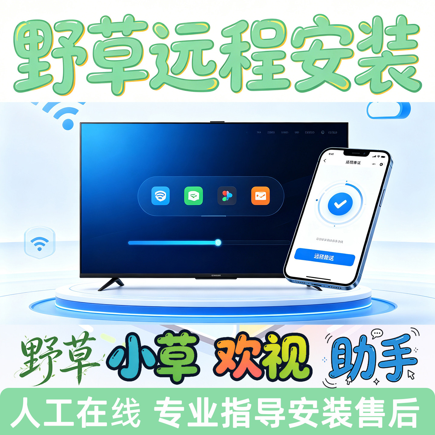 野草小草欢视助手口令远程安装TSTEAM