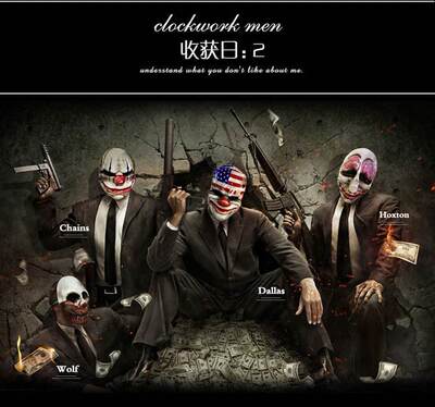 payday2主题游戏系列高档面具