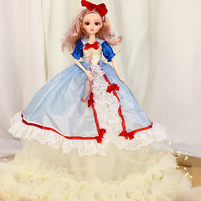 50厘米艾莎爱莎公主芭比娃娃洋娃娃换装玩偶女孩儿童六一生日礼物