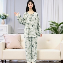 冰丝春夏棉绸睡衣女款莫代尔2025新款不带胸垫可外穿家居服套装