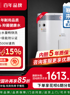 美国瑞美Rheem恒热28升立式速热厨房电热水器1500W CSFL028-03