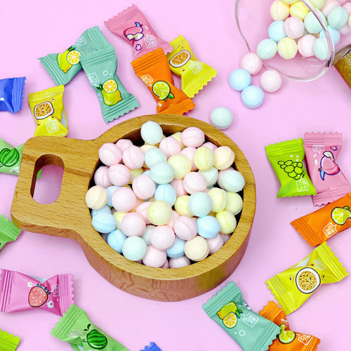 小可奥拉无糖维C含片混合果味随身柠檬青提糖果散装清新口气零食