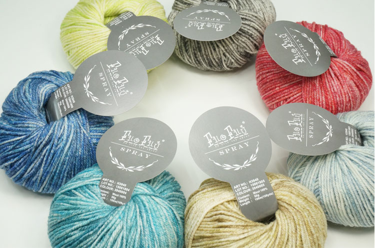 油画雪绒花纯羊毛韩版围巾中粗线