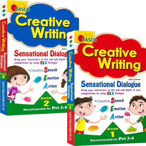 【自营】Casco Creative Writing Sensational Dialogue Book 1-2 新加坡英语写作 创意写作 惊艳对话  3-6年级 写作提升 英文原版