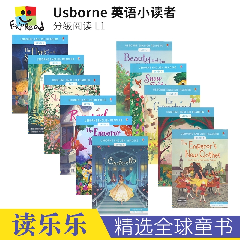 Usborne English Readers Little Red Riding Hood Sleeping Beauty 英语小读者 儿童英语分级读物  英文原版进口图书 书籍/杂志/报纸 儿童读物原版书 原图主图