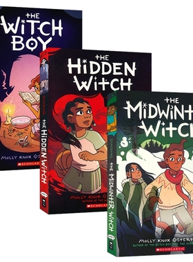 The Witch Boy The Hidden Witch Midwinter Witch 巫师系列1-3 全彩漫画 英语课外阅读 儿童魔法奇幻小说 英文原版进口图书